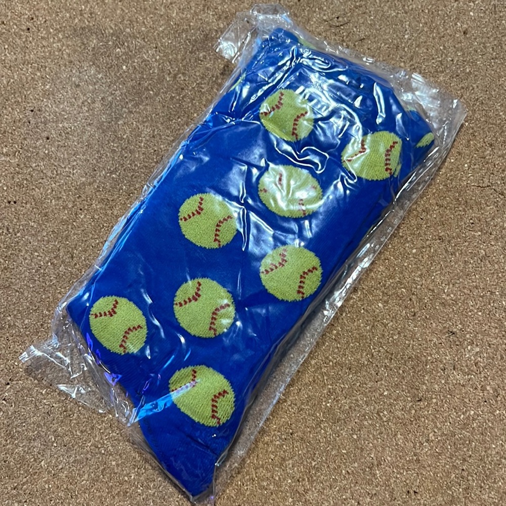 BLUE softball socks - new